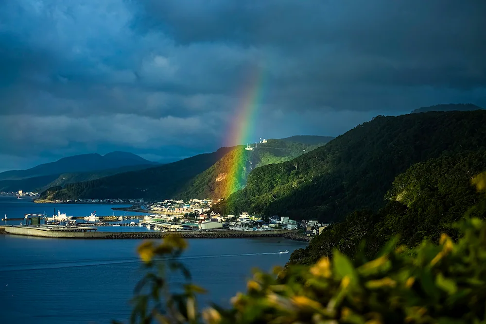 羅臼の町