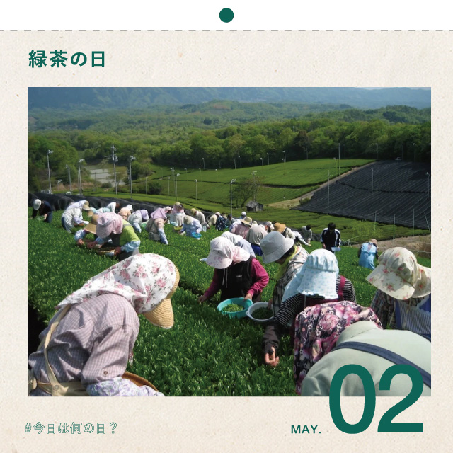 #今日は何の日？
緑茶の日
5月2日