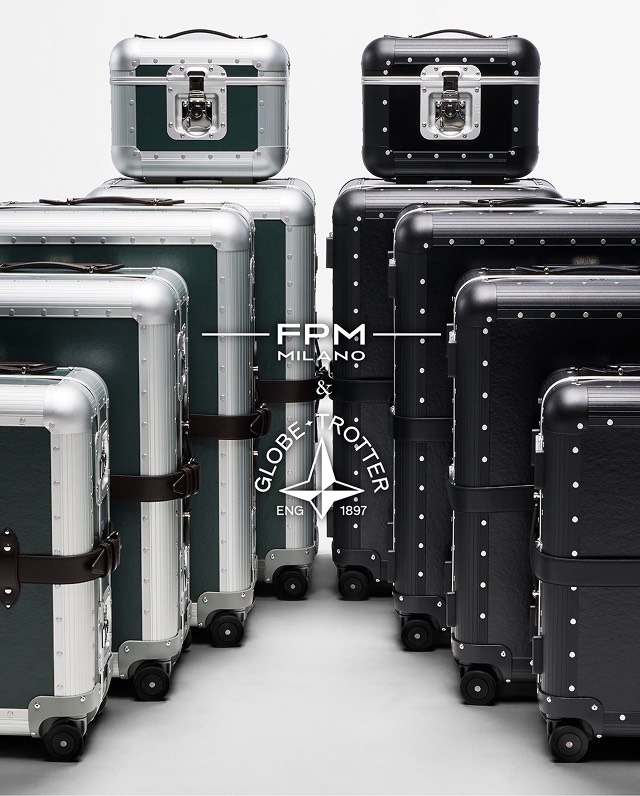 ミラノ生まれのラゲッジブランド
〈FPM Milano〉が表参道にやってきた！
〈GLOBE-TROTTER〉とのコラボも。
