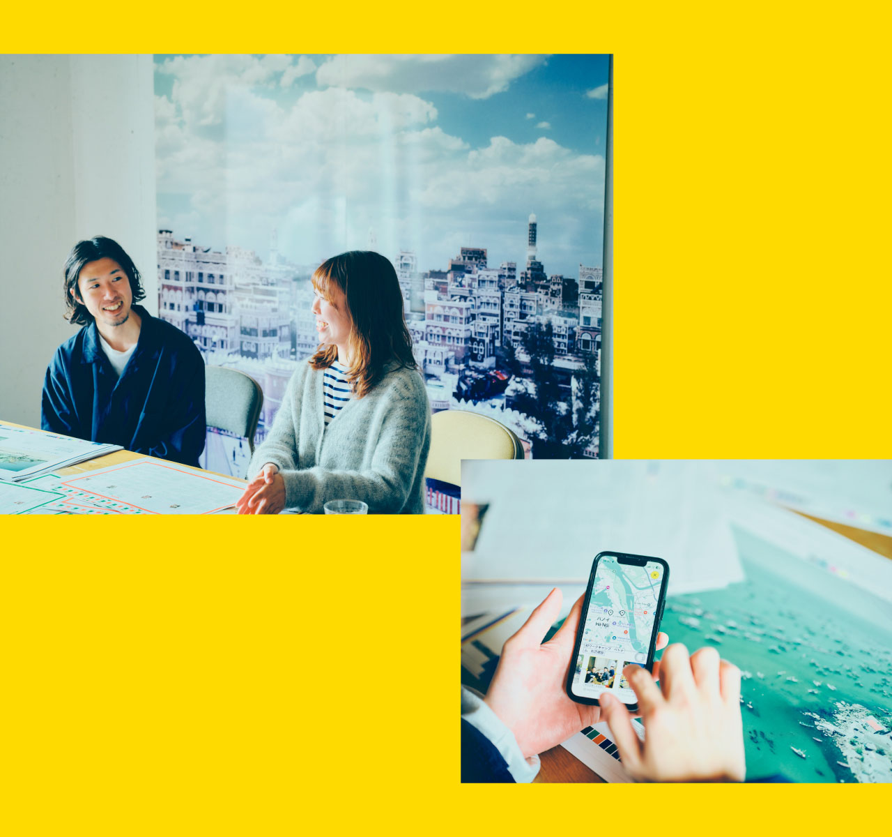 写真&地図を記録するアプリ
〈notabi〉と一緒に、
TRANSIT編集部が
ベトナム旅をプレイバック！
